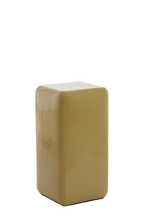 Light & Living Accessories Pillar 30x30x60 cm FABI shiny olive green House of Isabella UK
