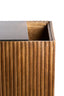 Light & Living Accessories Pillar 30x30x60 cm GATURA wood dark brown+glass brown House of Isabella UK