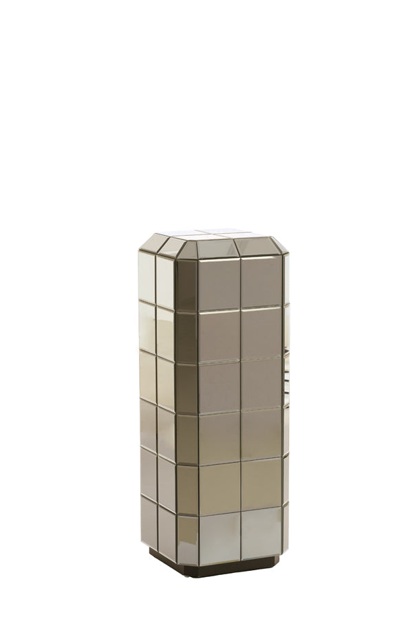 Light & Living Accessories Pillar 30x30x80 cm LUCIANO brown House of Isabella UK