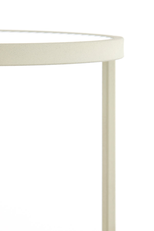 Light & Living Accessories Pillar 30x60,5 cm RETIRO clear rib glass+cream House of Isabella UK