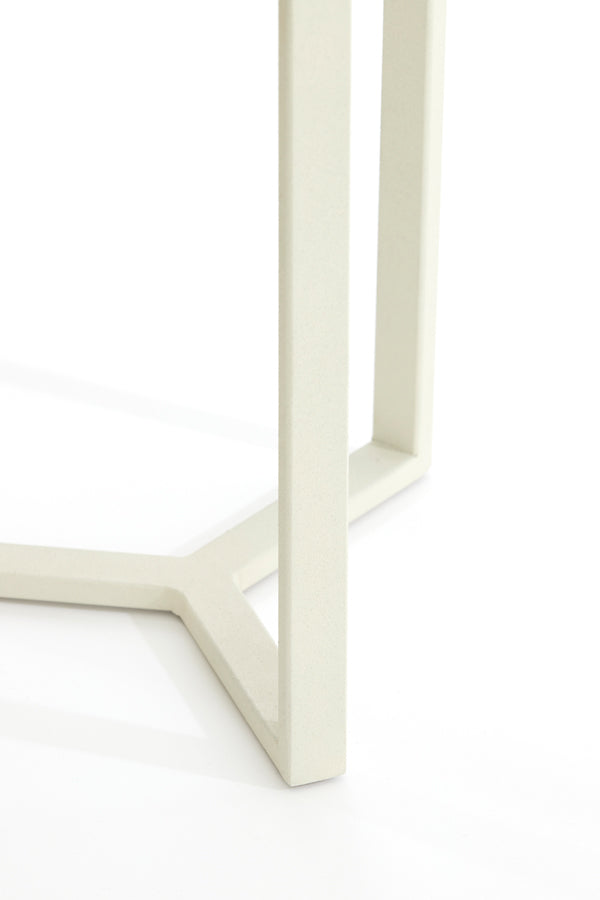 Light & Living Accessories Pillar 30x60,5 cm RETIRO clear rib glass+cream House of Isabella UK
