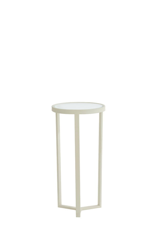Light & Living Accessories Pillar 30x60,5 cm RETIRO clear rib glass+cream House of Isabella UK