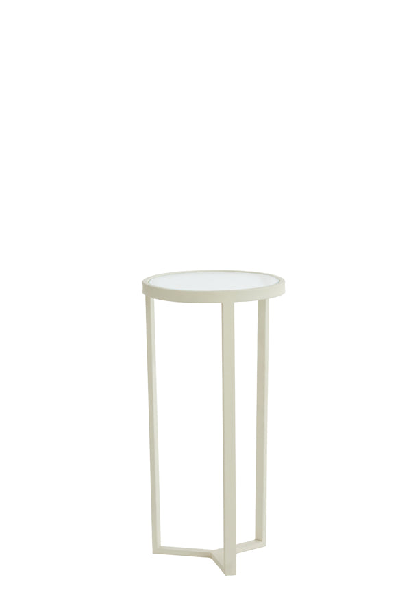 Light & Living Accessories Pillar 30x60,5 cm RETIRO clear rib glass+cream House of Isabella UK