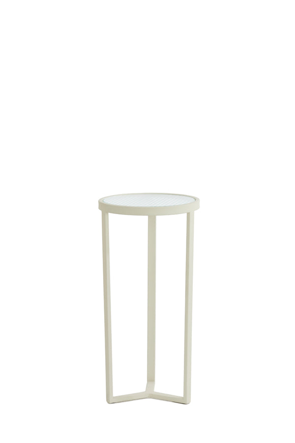 Light & Living Accessories Pillar 30x60,5 cm RETIRO clear rib glass+cream House of Isabella UK