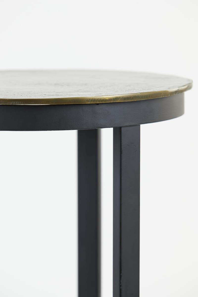 Light & Living Accessories Pillar 30x60,5 cm RETIRO matt black+raw antique bronze House of Isabella UK