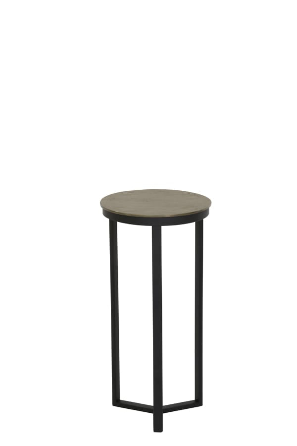 Light & Living Accessories Pillar 30x60,5 cm RETIRO matt black+raw antique bronze House of Isabella UK