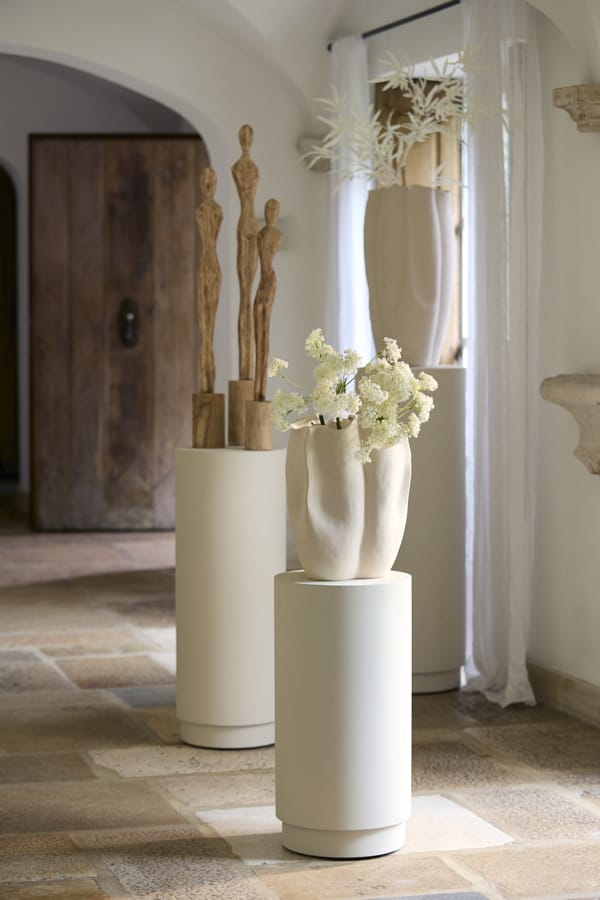 Light & Living Accessories Pillar 30x60 cm ALARIOS cream House of Isabella UK
