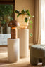 Light & Living Accessories Pillar 30x60 cm ALURIA matt cream House of Isabella UK