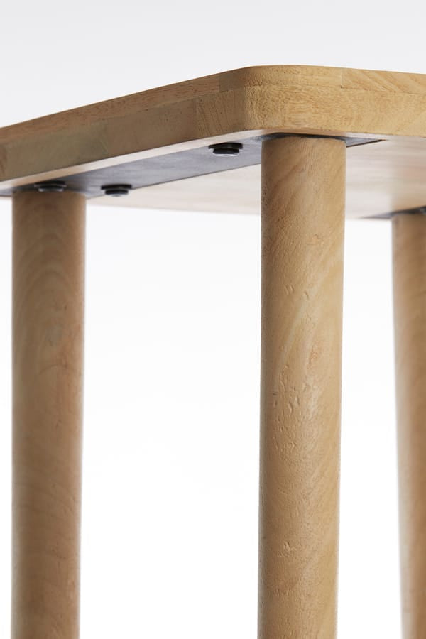 Light & Living Accessories Pillar 32x32x80 cm QIANO mango wood natural House of Isabella UK