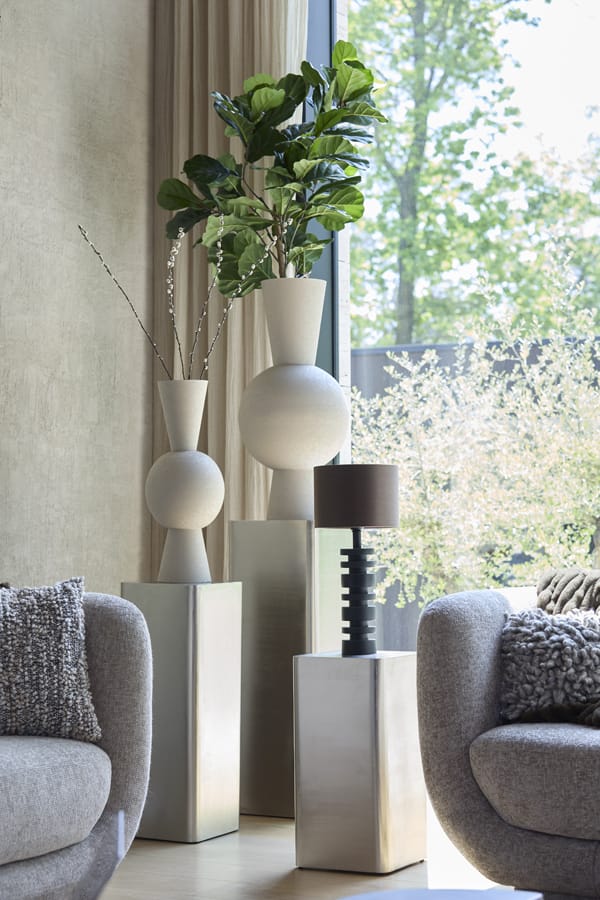 Light & Living Accessories Pillar 35,5x35,5x100 cm ALURIO nickel satin House of Isabella UK