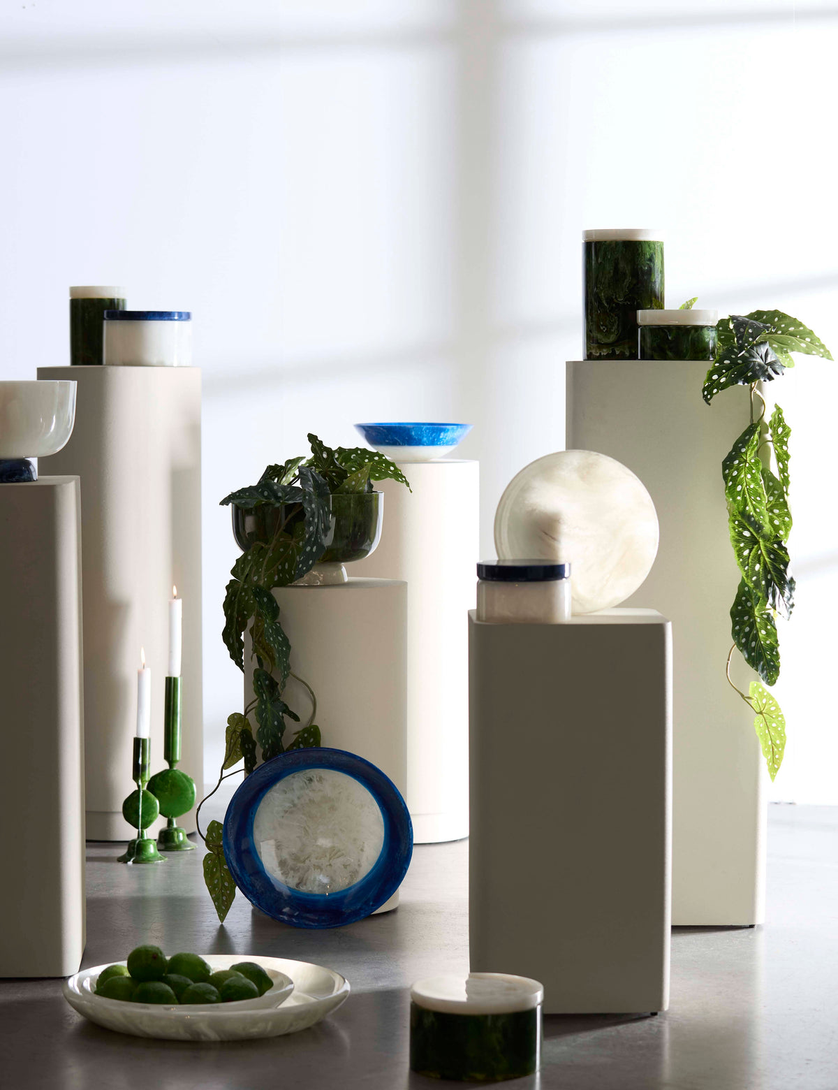 Light & Living Accessories Pillar 35x100 cm ALARIOS cream House of Isabella UK
