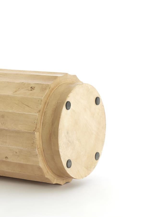 Light & Living Accessories Pillar 35x80 cm ELLENA wood matt natural House of Isabella UK