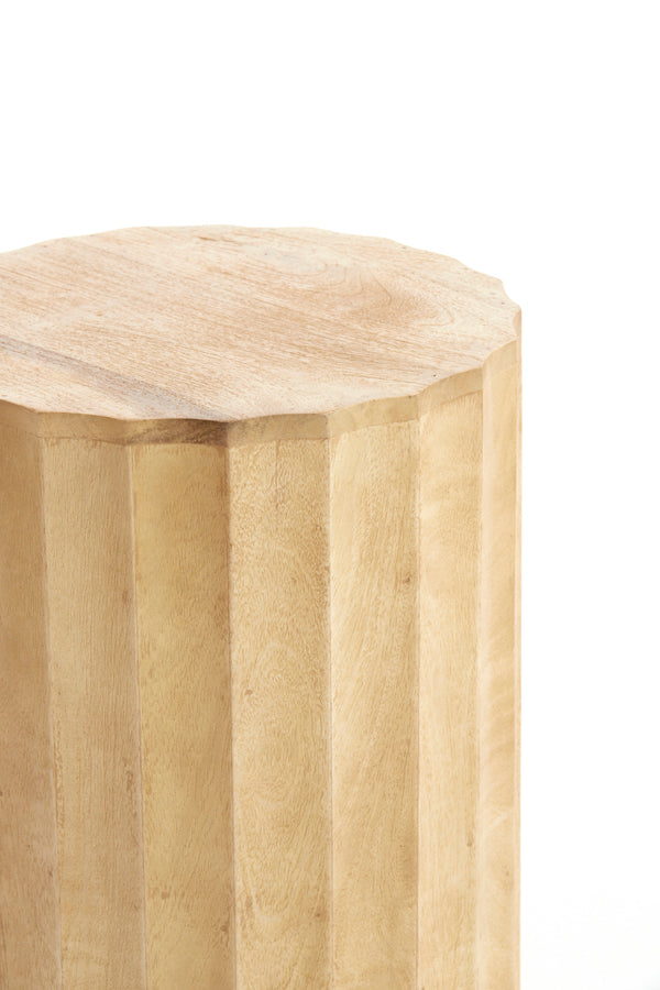 Light & Living Accessories Pillar 35x80 cm ELLENA wood matt natural House of Isabella UK