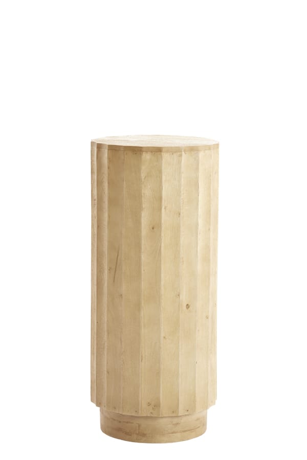 Light & Living Accessories Pillar 35x80 cm ELLENA wood matt natural House of Isabella UK