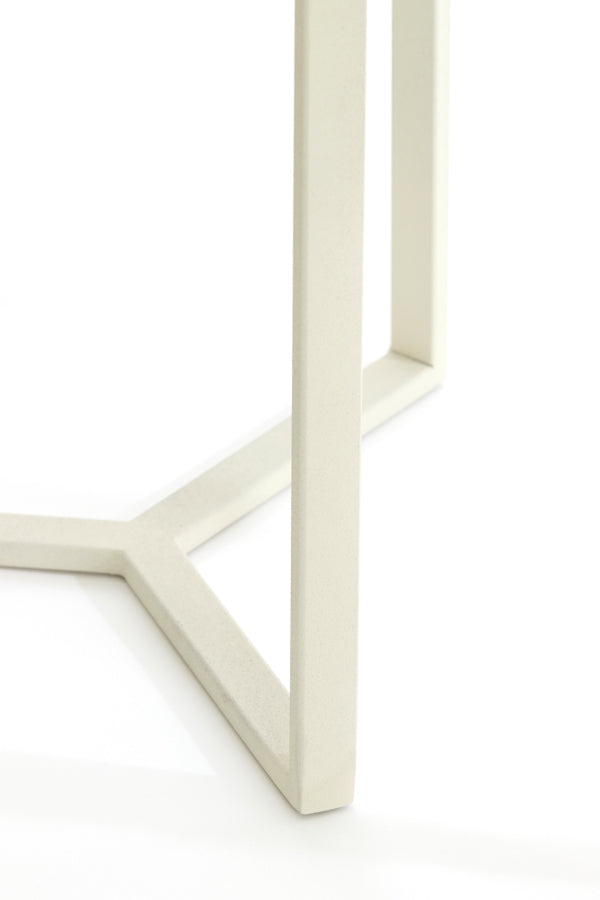 Light & Living Accessories Pillar 35x81 cm RETIRO clear rib glass+cream House of Isabella UK