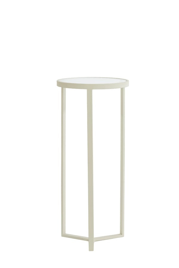 Light & Living Accessories Pillar 35x81 cm RETIRO clear rib glass+cream House of Isabella UK