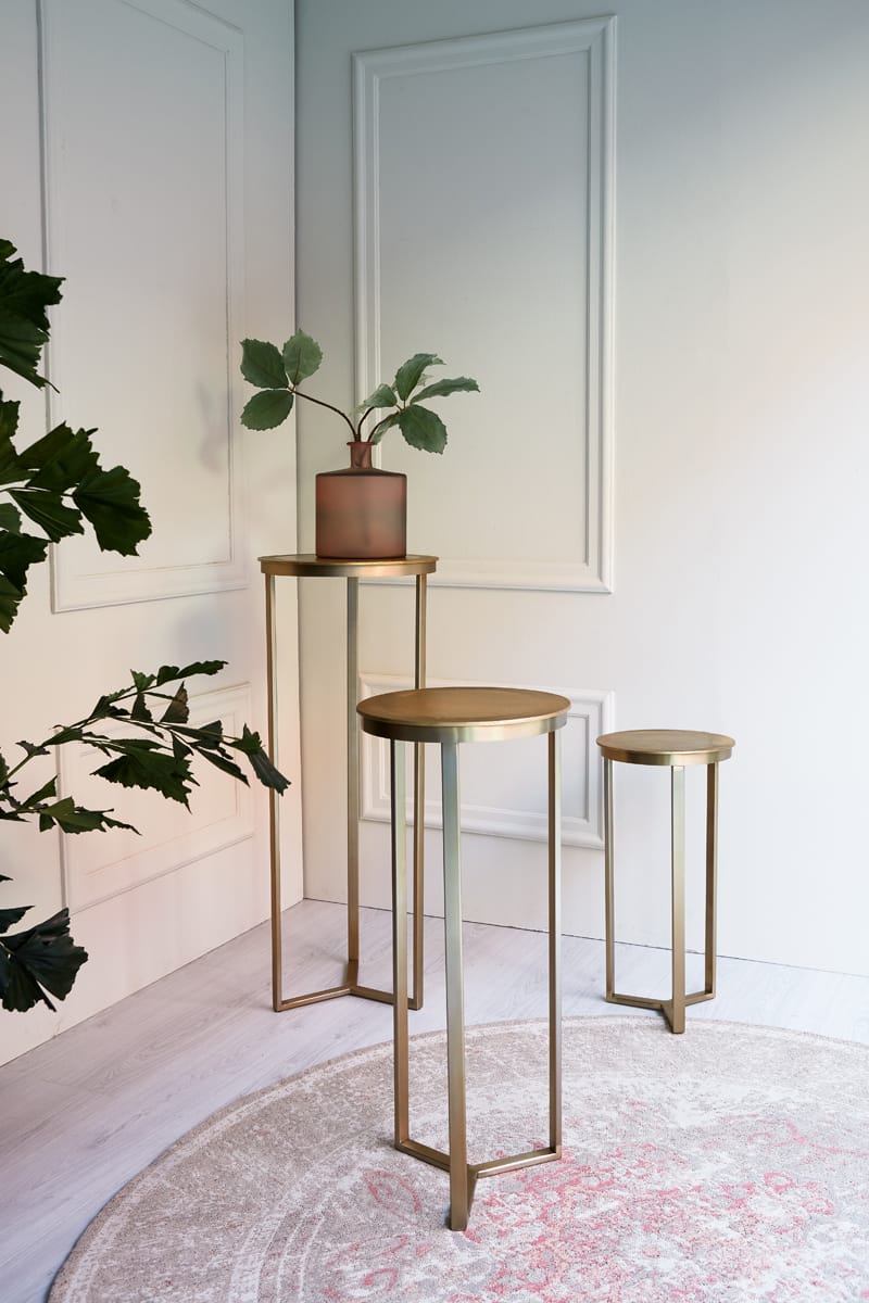 Light & Living Accessories Pillar 35x81 cm RETIRO light gold House of Isabella UK