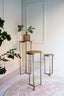 Light & Living Accessories Pillar 35x81 cm RETIRO light gold House of Isabella UK