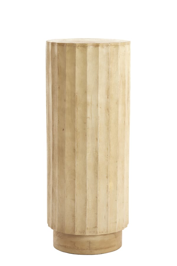 Light & Living Accessories Pillar 40x100 cm ELLENA wood matt natural House of Isabella UK