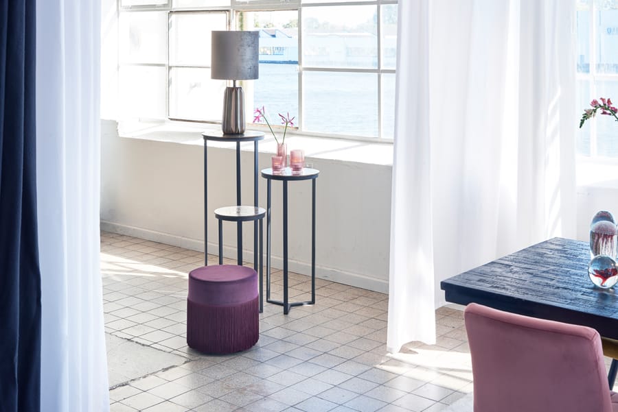 Light & Living Accessories Pillar 40x101 cm RETIRO matt black+raw antique bronze House of Isabella UK