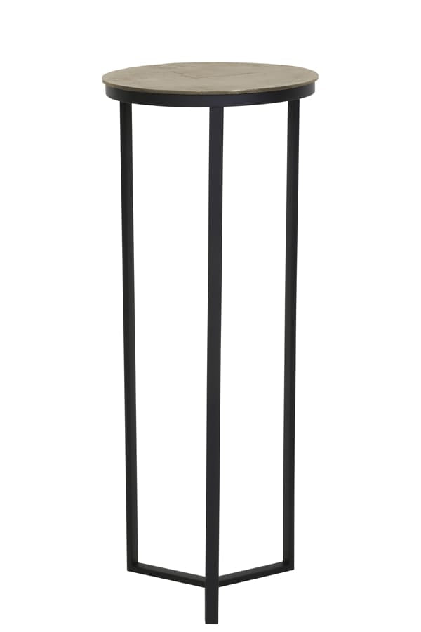 Light & Living Accessories Pillar 40x101 cm RETIRO matt black+raw antique bronze House of Isabella UK