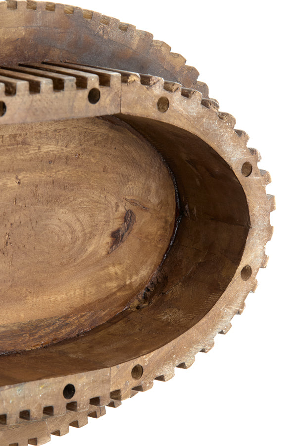 Light & Living Accessories Pillar 50x30x80 cm DUMOSI wood dark brown House of Isabella UK