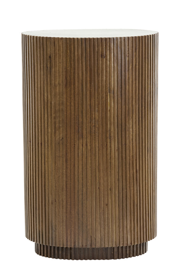 Light & Living Accessories Pillar 60x35x100 cm DUMOSI wood dark brown House of Isabella UK