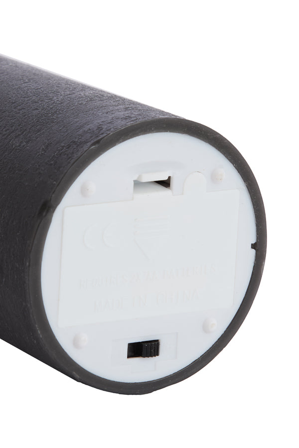 Light & Living Accessories Pillar candle LED 7,5x12,5 cm LUMAIRE black House of Isabella UK