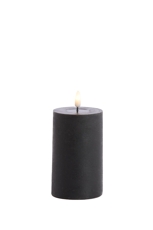 Light & Living Accessories Pillar candle LED 7,5x12,5 cm LUMAIRE black House of Isabella UK