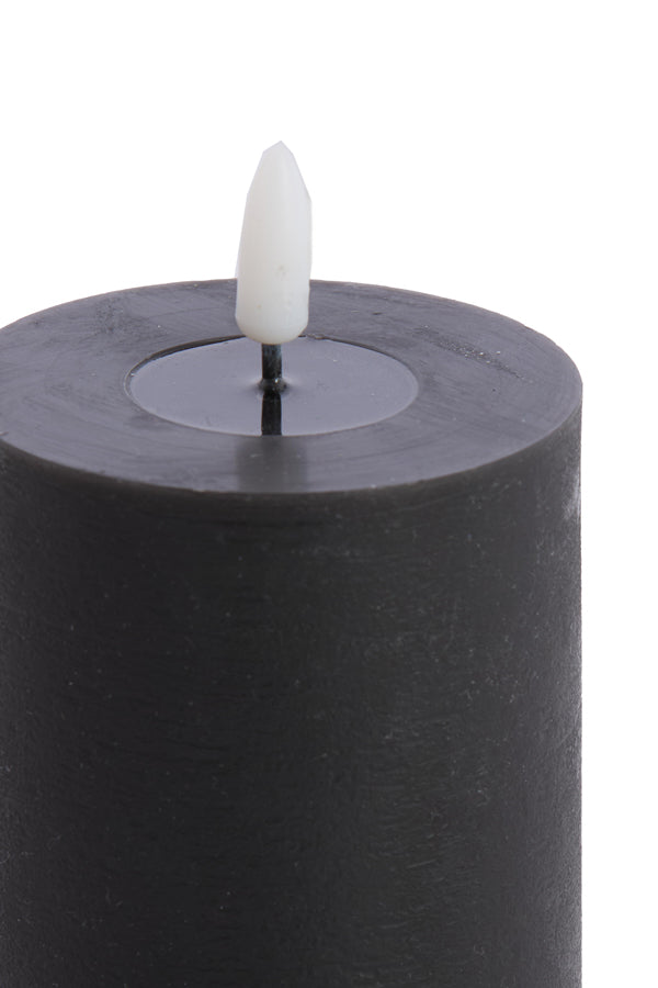 Light & Living Accessories Pillar candle LED 7,5x12,5 cm LUMAIRE black House of Isabella UK