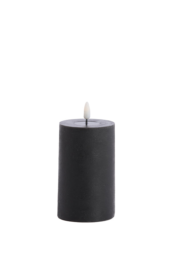 Light & Living Accessories Pillar candle LED 7,5x12,5 cm LUMAIRE black House of Isabella UK