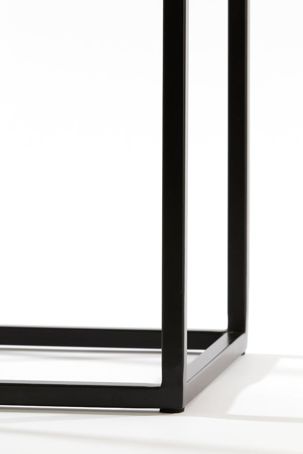 Light & Living Accessories Pillar S/2 30x30x80+35x35x100 cm QUENZA acacia wood brwn+blk House of Isabella UK