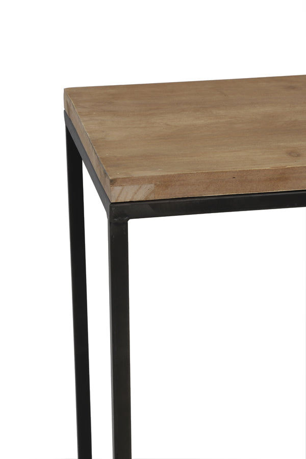 Light & Living Accessories Pillar S/2 30x30x82,5+35x35x102 cm YARULA wood+black House of Isabella UK