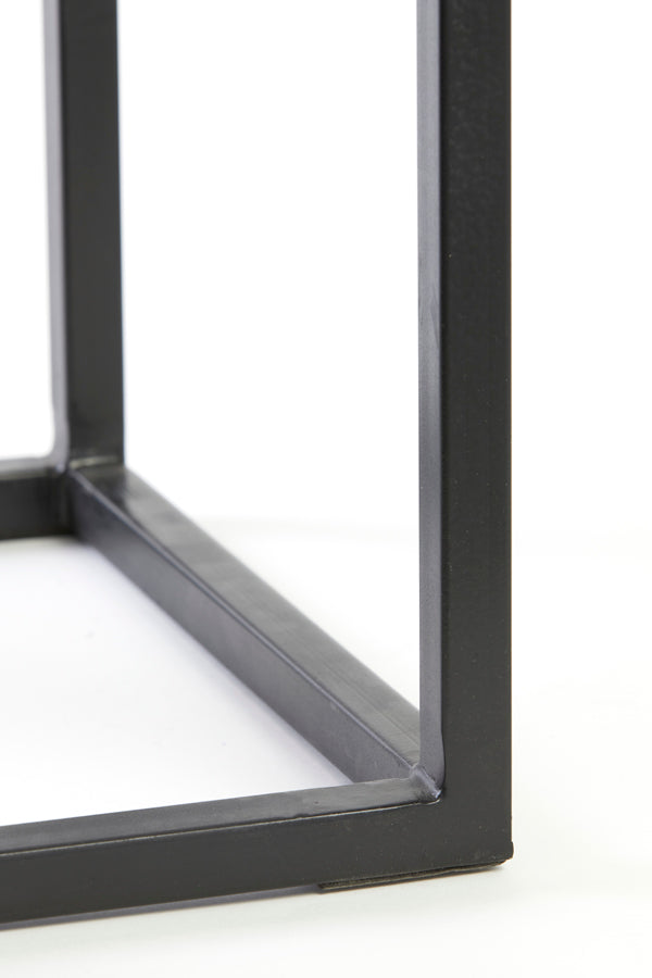Light & Living Accessories Pillar S/2 30x30x83+36x36x103 cm BRYSON wood matt black House of Isabella UK