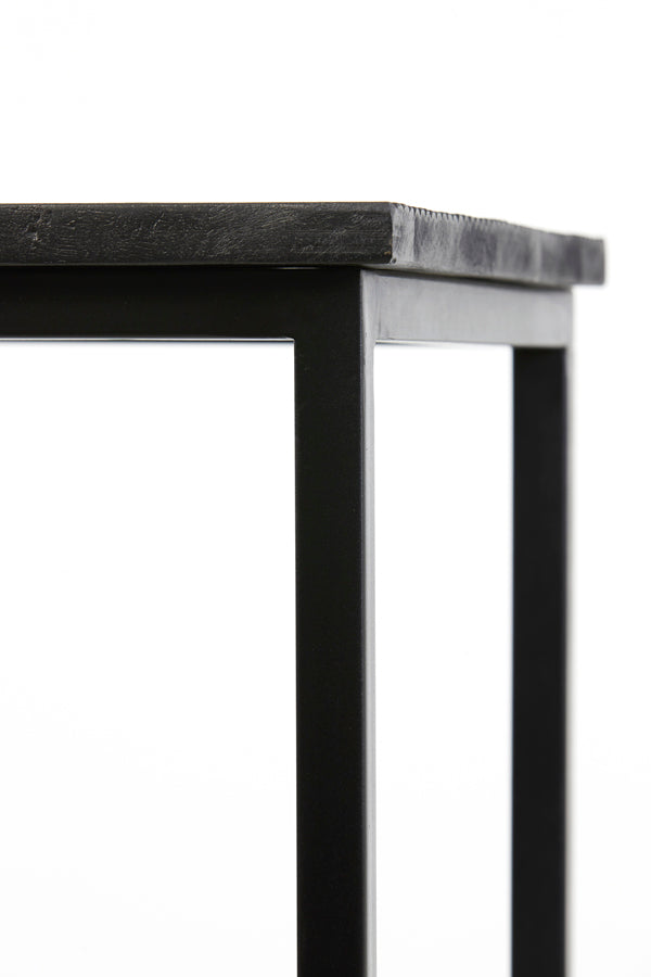 Light & Living Accessories Pillar S/2 30x30x83+36x36x103 cm BRYSON wood matt black House of Isabella UK