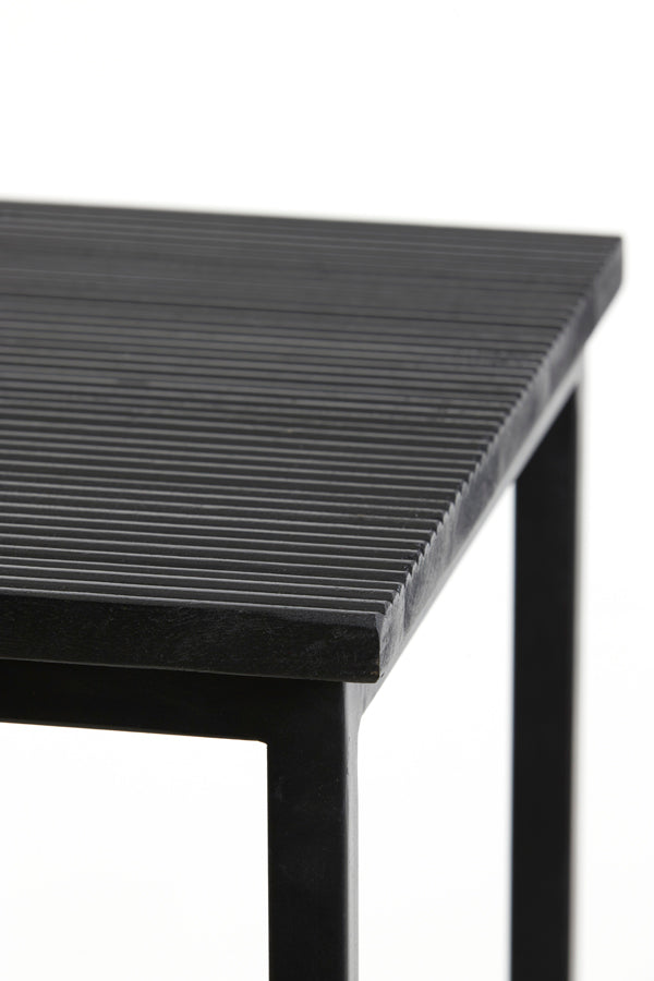 Light & Living Accessories Pillar S/2 30x30x83+36x36x103 cm BRYSON wood matt black House of Isabella UK