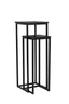 Light & Living Accessories Pillar S/2 30x30x83+36x36x103 cm BRYSON wood matt black House of Isabella UK
