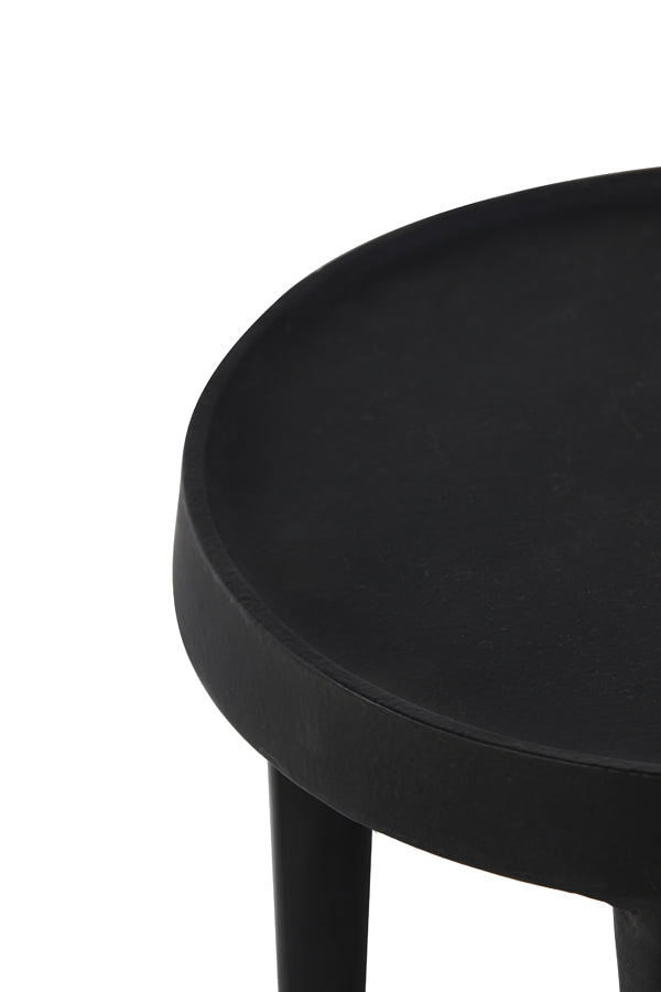 Light & Living Accessories Pillar S/2 30x80+35x100 cm TOBIAS black House of Isabella UK
