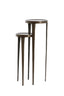 Light & Living Accessories Pillar S/2 30x80+35x100 cm TOBIAS dark brown House of Isabella UK