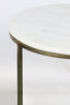 Light & Living Accessories Pillar S/2 32x82+41x102 cm RICARDO white marble+ant.bronze House of Isabella UK