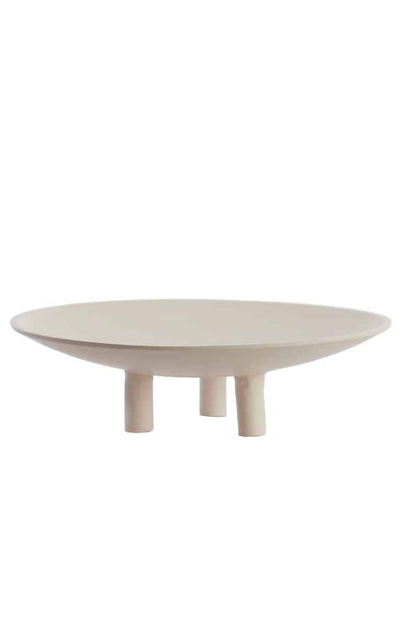 Light & Living Accessories Plateau on base 40x11 cm TABUA cream House of Isabella UK