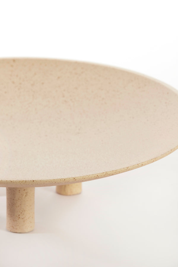 Light & Living Accessories Plateau on base 40x11 cm TABUA sand+light brown spotted House of Isabella UK