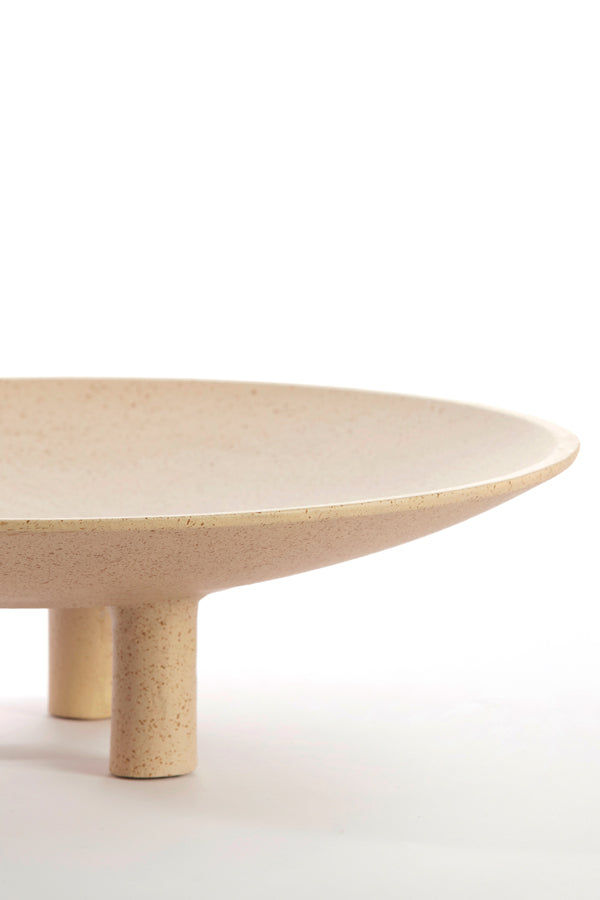 Light & Living Accessories Plateau on base 40x11 cm TABUA sand+light brown spotted House of Isabella UK