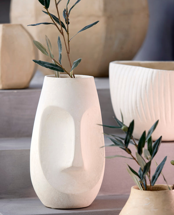 Light & Living Accessories Pot deco 18x29,5 cm FACE natural House of Isabella UK
