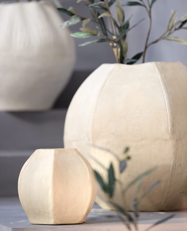 Light & Living Accessories Pot deco 23,5x21,5 cm MELIS natural House of Isabella UK