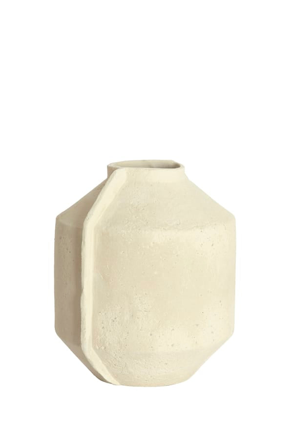 Light & Living Accessories Pot deco 34,5x31,5x37,5 cm NORIC matt cream House of Isabella UK