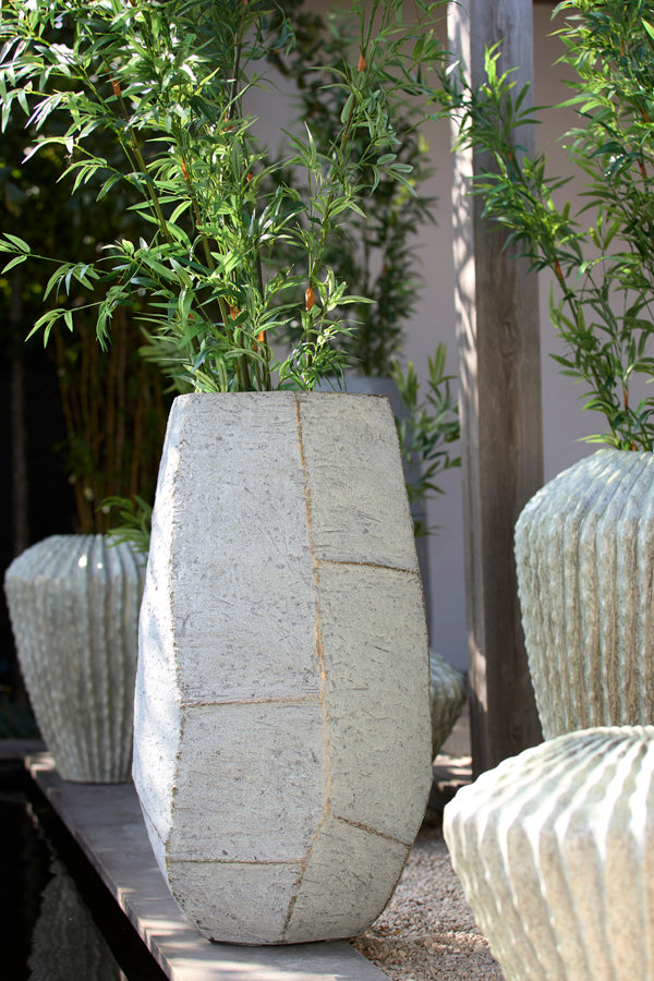 Light & Living Accessories Pot deco 50x47x88 cm AGELO blue grey House of Isabella UK
