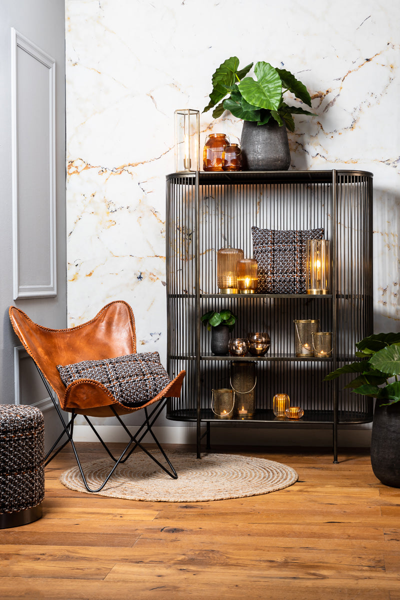 Light & Living Accessories Pot deco S/2 38,5x28,5+50x37,5 cm GENOLU matt black House of Isabella UK