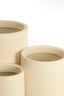 Light & Living Accessories Pot deco S/3 30x46+40x55+52x71 cm SIROLO cream House of Isabella UK