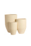 Light & Living Accessories Pot deco S/3 30x46+40x55+52x71 cm SIROLO cream House of Isabella UK